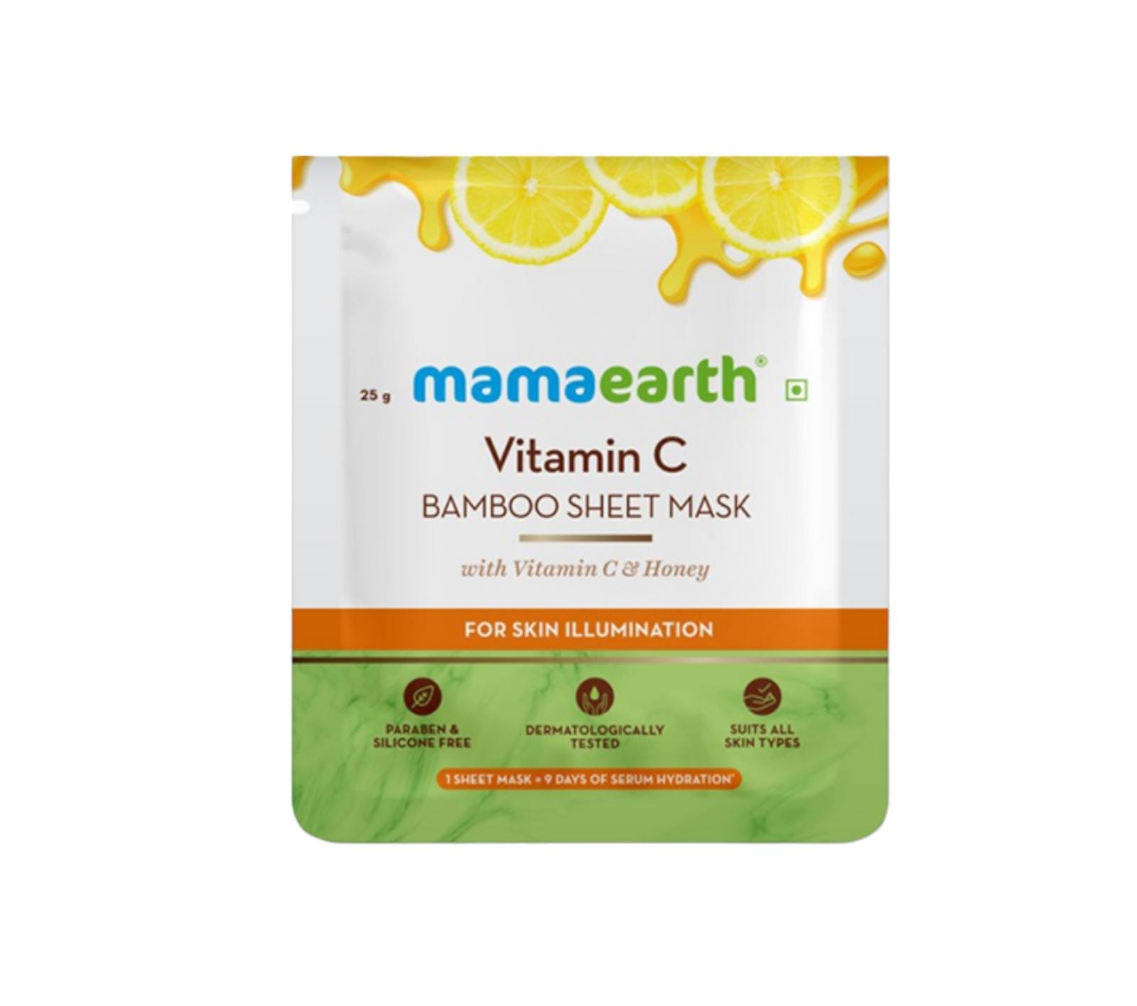 Mama earth Vitamin C Bamboo Mask sheet